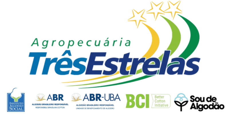 Agropecuária Três Estrelas — selos Instituto Algodão Social, ABR, ABR-UBA, BCI e Sou de Algodão